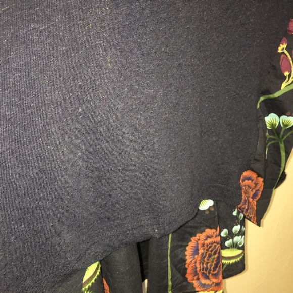 Anthropologie Deletta Silver Fern Floral Blouse - Picture 6 of 7